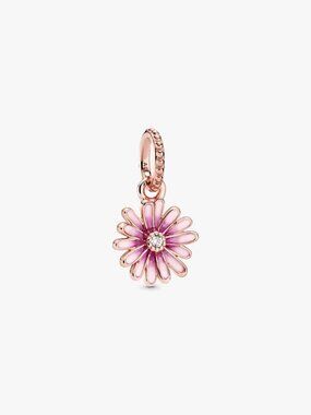 PandoraPink Daisy Flower Dangle Charm